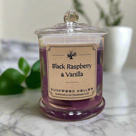 Black Raspberry and Vanilla - Large Candle - Hushwood Hollow